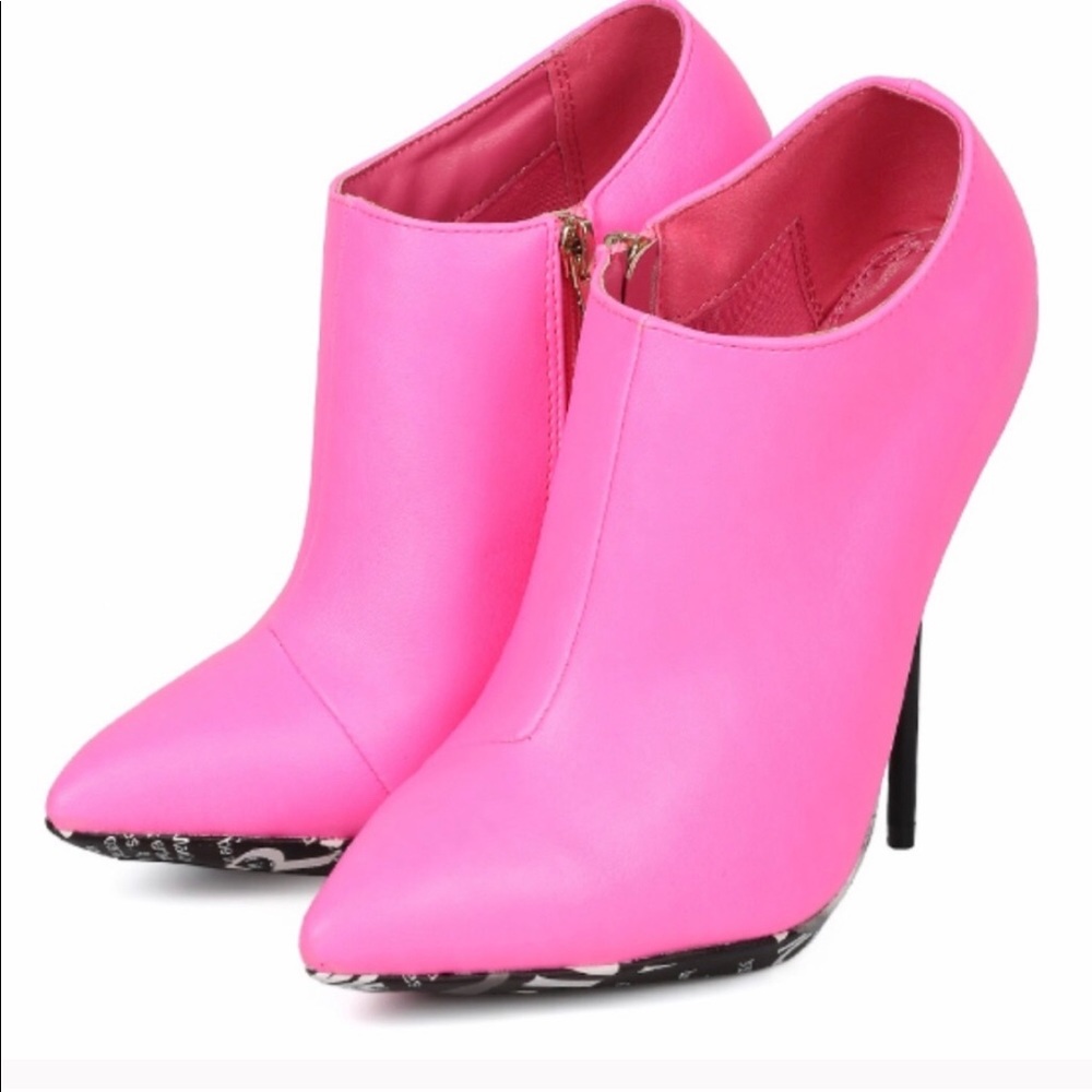 Liliana Marina neon pink stiletto heels